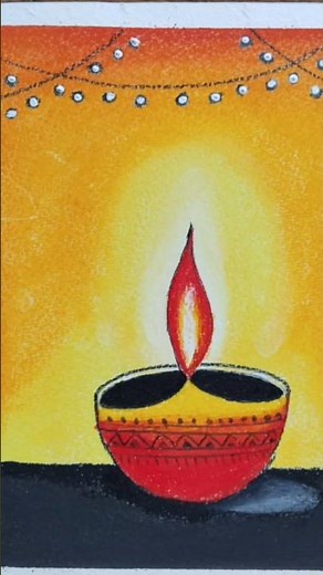 Diya for Diwali #reels #shorts #easy painting #art