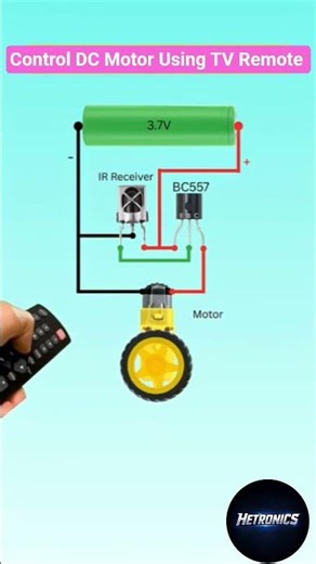 Control DC Motor Using TV Remote