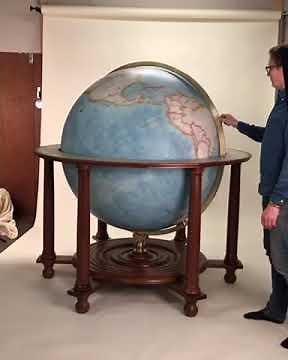 Spinning a Bellerby & Co Globemakers Churchill Globe