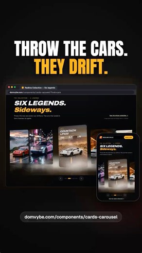 I built a car carousel that drifts with tyre smoke (HTML, CSS & JS)