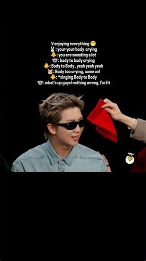 RM 's body crying 🤭😂 #bts #btsforever