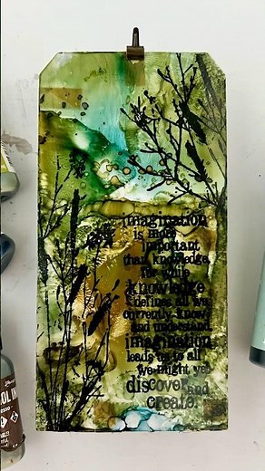 Tim Holtz Alcohol Ink Technique on Dura-Lar by ‪@SuzyHeinz‬