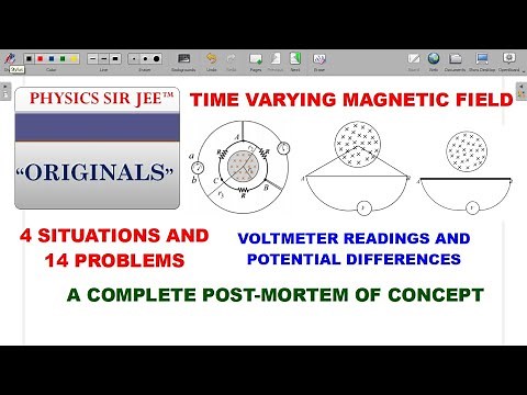 ORIGINALS PHYSICS VIDEO | VOLTMETER READING IN TIME VARYING MAGNETIC FIELD | 4 PASSAGES