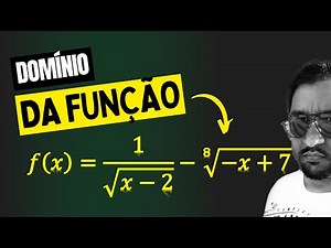 COMO DETERMINAR O DOMÍNIO DE UMA FUNÇÃO COM FRAÇÃO e RAIZ QUADRADA