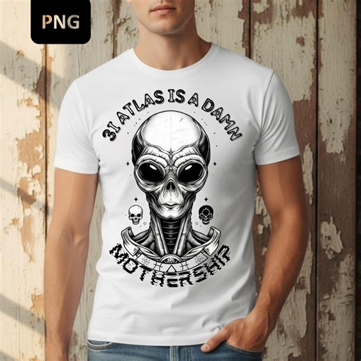 3I ATLAS Comet Alien PNG | “mothership” UFO Clipart | Trending Space Sublimation Graphic - Etsy