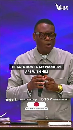 Two things you cannot do without when interacting with the God of the Bible. - Dr. Arome Osayi