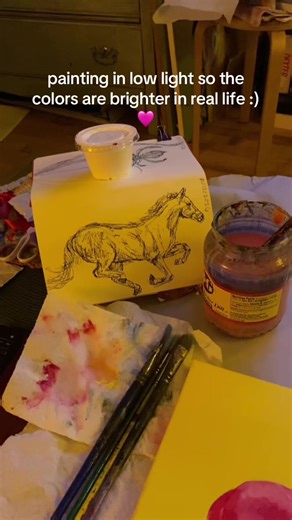 Using Drawings as Reference for Acrylic Painting