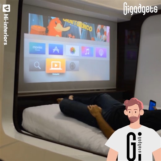 HiCan smart bed doubles as a home cinema. | GIGadgets