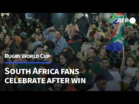 South Africans go wild as Springboks win Rugby World Cup | AFP