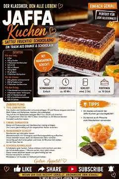 😍 DER BESTE JAFFA-KUCHEN überhaupt! 🍊🍫 Unglaublich saftig & einfach gemacht!