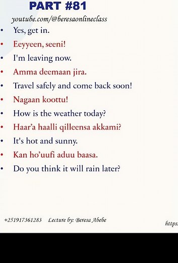 #81 #english #afaanoromoo #spokenenglish #oromolanguage #afanoromo #englishgrammar #oromopeople