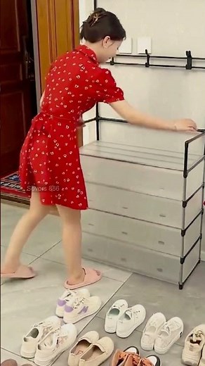 🔥Space Saving Shoe Rack for Small Apartment 🏠 | Narrow Shoe Rack for Entryway #3437 ‪@sovorsgadget‬