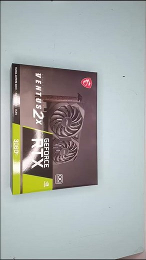 MSI GeForce RTX 3060 VENTUS 2X 12GB GDDR6 Unboxing #Shorts