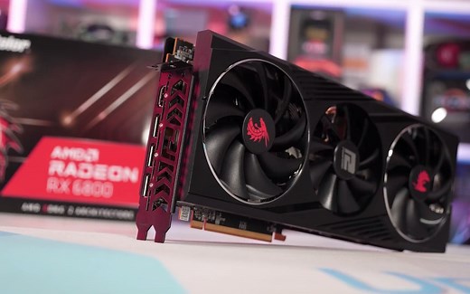 撼讯 RX 6800 红龙 功耗 散热 超频及游戏评测 PowerColor RX 6800 Red Dragon