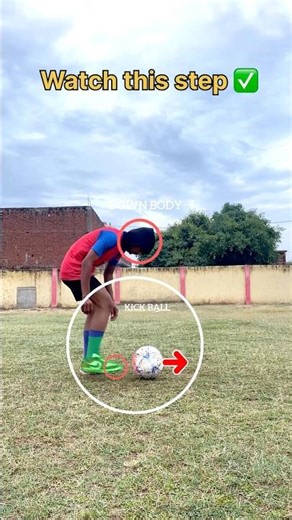 DEADLY GOAL KICK TUTORIAL ⚽️ #football #footballskills #skills ✅
