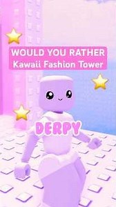 Would You Rather Kawaii Fashion Outfit Tower ⭐👠 #roblox #wouldyourather #dresstoimpress