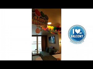 NCL Escape Balcony Cabin (Angled Balcony)