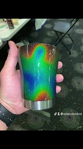 Our Liquid Crystal® is a must for the best color changing experience on your projects! 🤩Get your Liquid Crystal® at SolarColorDust.com! 😍#solarcolordust #liquidcrystal #colorchange #artprojects #crafts #uniquemediums | SolarColorDust.com