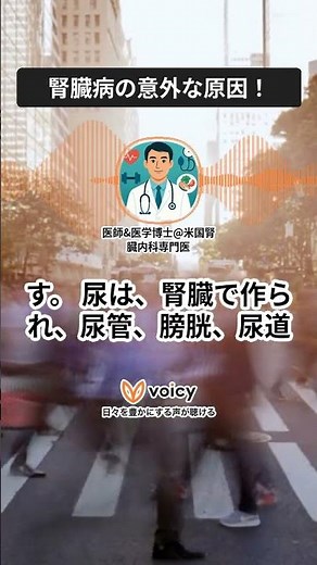 腎臓病の意外な原因！ #雑学 #慢性腎臓病 #腎不全 #尿閉