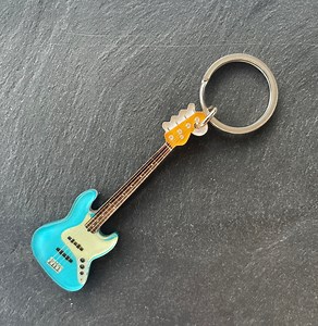 Bass Guitar Keychain Fender American Professional II Jazz Bass Blue Mini Guitar Electric Gift for Him Gift Idea for Musician - Etsy