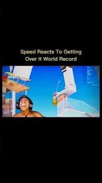 IShowSpeed watches the new Getting Over It world record #worldrecord