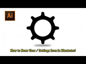 How to Create a Professional Settings/Gear Icon in Adobe Illustrator | Step-by-Step Tutorial