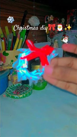 Christmas diy❄️⛄🎀 #christmas #snowman #song #aesthetic