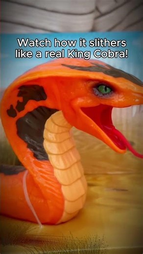 🐍 Watch how the King Cobra slithers!