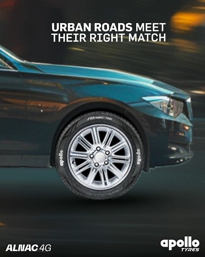 3.6M views · 5.5K reactions | Experience seamless urban driving with Apollo Alnac 4G.​ Built for city roads, these tyres provide exceptional steering control and stability, making every drive effortlessly smooth. So, #GoTheDistance with Apollo Alnac 4G, here to ensure you’re always in command. #ApolloTyres #Alnac4G #CityDrive #Performance | Apollo Tyres | Facebook