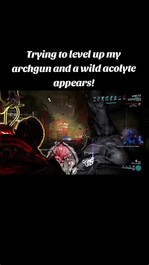 Leveling Up Archgun in Warframe with Acolyte Encounter