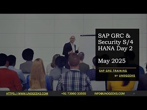 SAP GRC Security | SAP GRC Security Training S4 HANA Demo Day 2 May 2025 | SAP GRC Certification
