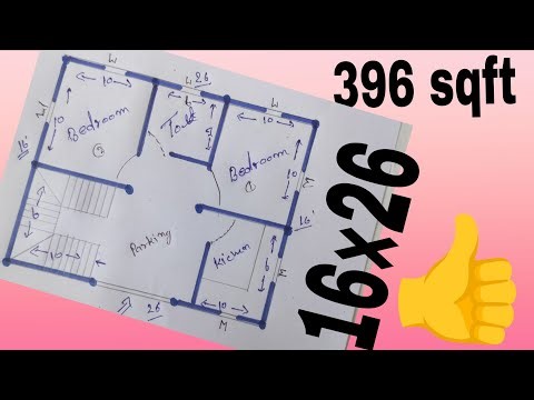 Simple 16×26 House Plan Designing Beauty