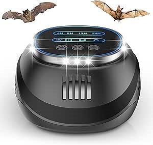 2025 Ultrasonic Bat Repellent for Attic Plug-in Bat Deterrent Devices with Strobe Light Getting Rid of Bats Keep Away for House Indoor Friendly to Human and Pet
