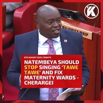 Governor Natembeya is busy oversighting the national government and he cannot buy an ambulance. He should stop singing ‘Tawe Tawe’ and fix maternity wards - Cherargei | Kenyans.co.ke