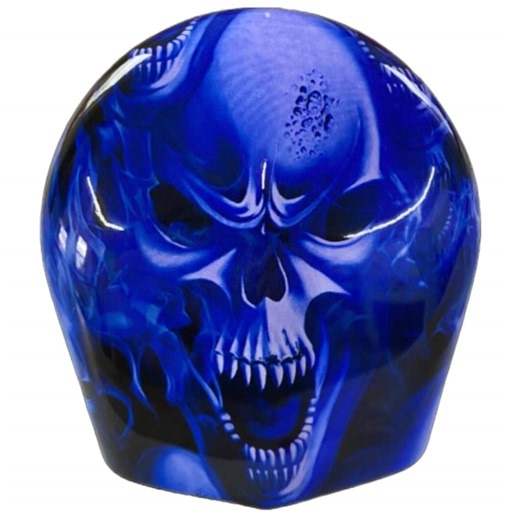 Ice Blue Skulls - Custom Harley Horn Cover - Etsy