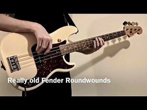Flatwound vs Roundwound strings (Fender P Bass)