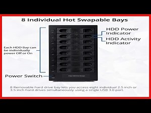 Great product - Syba 8 Bay Tool Less Tray Hot Swappabe 2.5" 3.5" SATA Non Raid External USB 3.0 Enc