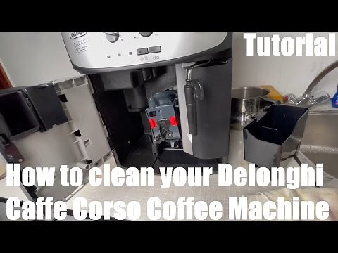 How to clean your entire Delonghi Caffe Corso super-automatic coffee machine ESAM 2800.SB DIY