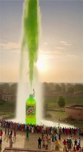 "50 foot badi dew bottle me Mentos 😱 jo hua usne sab hila diya!" #shorts #shortsfeed #funny