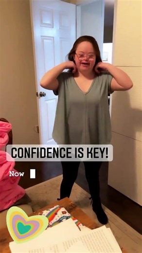 When you know you look good! 💁‍♀️❤️❤️❤️ #reelsinstagram #confidenceiskey #confidence #downsyndrome