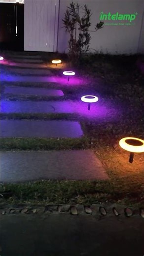 Waterproof solar garden lights that bring more color and charm to your garden #intelamp