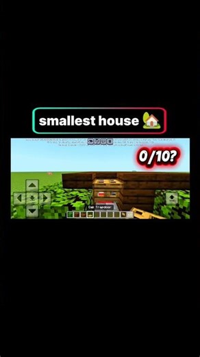 This Is the SMALLEST Underground House in Minecraft#MinecraftShorts#Shorts#minecraftsmallesthouse