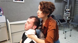 17K views · 267 reactions | ASMR FOAMY FACE & HEAD WASH w/ SOFT MASSAGE | LADY BARBER MARY | ASMR Barber HALİL | Facebook