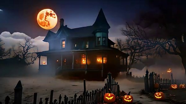 Creepy Halloween Ambience 🎃With Relaxing Halloween Music, Spooky Sounds, Halloween Background Music