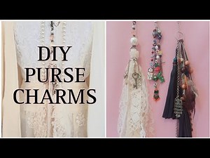 DIY Keychain , Purse Charm Zipper , Pull Upycled