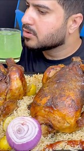 ASMR Eating 2 Spicy BBQ Whole Chicken with Masala rice Lemons Raw Onion Green Chilies BBQ Sauce #WholeChickenFeast #MasalaRice #BBQSauce #RawOnion #GreenChillies #NoTalkingMukbang #EatingSounds #FoodLovers #IndianASMR #ChickenMukbang #BBQASMR #SpicyFoodChallenge part 2 | Rfeating Asmr