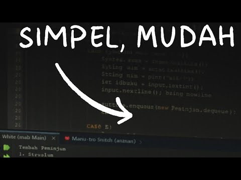 Simulasi Antrian Peminjam Buku di Java | Tanpa Import Java!