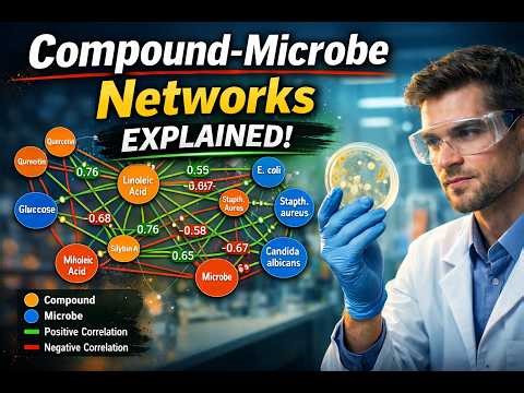 Compound–Microbe Network Analysis in R | Step-by-Step Visualization Tutorial