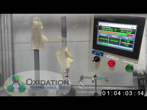 Ozone Chamber oxidizing gloves and rubber bands