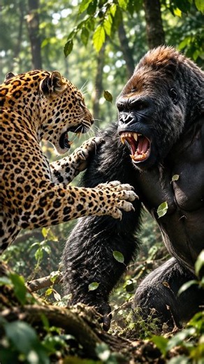 Gorilla vs Leopard: The Jungle Face-Off